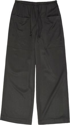 Bimba & Lola drawstring patch-pocket trousers - Grey