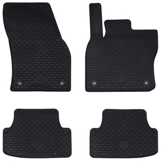 vidaXL Vidaxl Tappetino Per Auto 4 Pz Adatto Per Seat Ateca 2016- Gomma