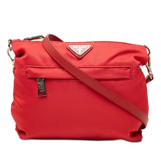 Prada Pre-owned Prada Tessuto Zip Top Crossbody Ladies 6E1WDQHGGGRFJE85