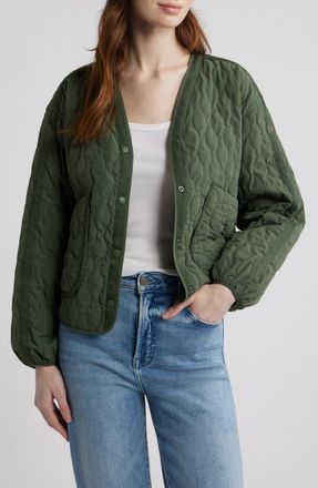 Save The Duck Fara Water Resistant Quilted Jacket in Thyme Green at Nordstrom, Size 5