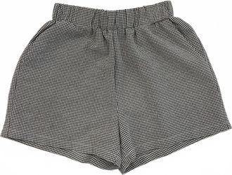 Elan Womens Gingham Short In Black