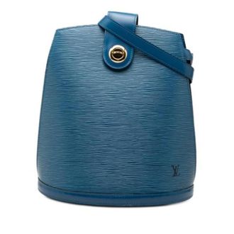 Louis Vuitton Pre-owned Cluny Schoudertas - Dames - Pre-owned - Blauw - Maat: ONE Size Leer
