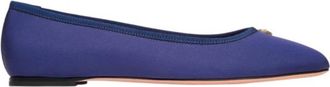 Bally Silk Faille Fabric Ballyrina Flats, Brand Size 36 ( US Size 5.5 )