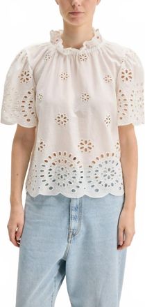 Bellerose Darlene Eyelet Blouse In White