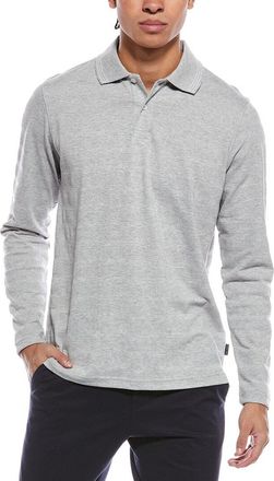 Ted Baker Gray Popcorn Stripe Polo Shirt