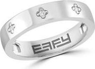 Effy Sterling Silver Diamond Band Ring in Silver/White at Nordstrom Rack, Size 7