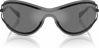 Michael Kors La Praia Grey Shield Ladies Sunglasses MK1166 10056G 138