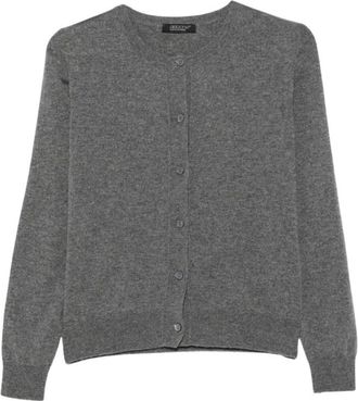 Aragona Cardigan in cashmere - - Knitwear - Donna - Grigio - XS