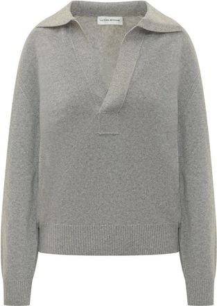 Victoria Beckham V-neck Truien - Dames - V-hals truien - Grijs - XS - Truien & Vesten