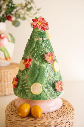 Kalalou Ceramic Christmas Tree With Lemons