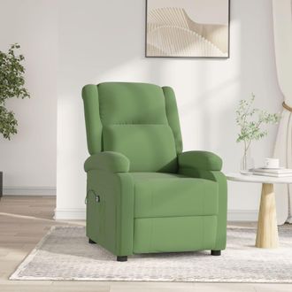 vidaXL Sill&oacute;n Reclinable El&eacute;ctrico De Terciopelo Verde Claro Vidaxl