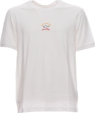 Paul & Shark Basic T-Shirt With Ribbed Crew Neck