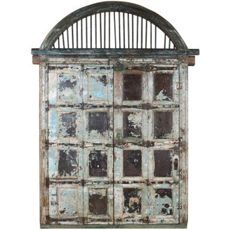 Biscottini International Puerta Corredera Medieval Antigua Interior O Exterior De Madera Maciza Y Hierro