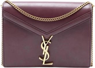 Saint Laurent Pre-owned Cross Body Bags, female, Red, Size: ONE SIZE Pre-owned Leather Shoulder Bag