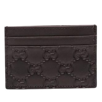 Gucci Pre-owned Wallets, female, Black, Size: ONE SIZE Pre-owned Card Holder