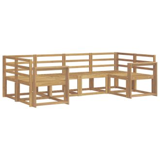 vidaXL Conjunto De Sof&aacute;s De Exterior 6 Pcs Blanco Vidaxl
