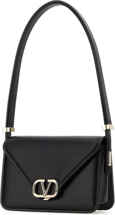 Valentino Garavani Womens Black Leather Vlogo Crossbody Bag Nero Borse A Tracolla