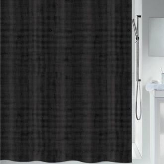 Spirella Spirella - Georges Cortina De Ducha De Poli&eacute;ster 240x180cm Negra