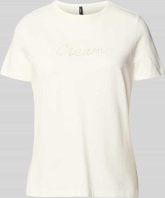 Vero Moda Regular Fit T-Shirt aus reiner Baumwolle Modell MIRANDA in Offwhite, Gr&ouml;&szlig;e XL