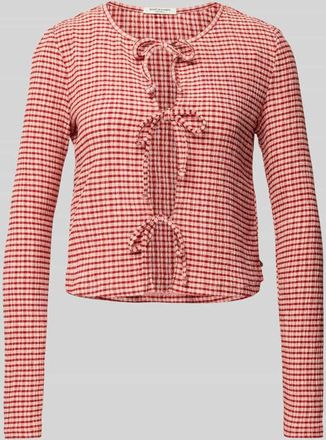 Scotch & Soda Longsleeve mit Schn&uuml;rverschluss in Rose, Gr&ouml;&szlig;e XL