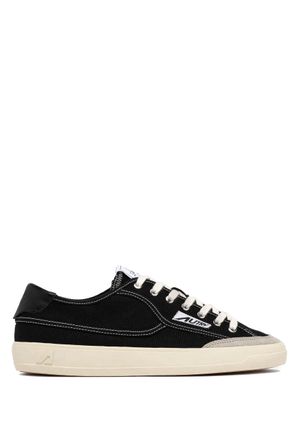 Autry Cream Windscape Suede Canvas Sneakers