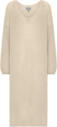 Americandreams Silja Dress - Dames - Kleedjes - Beige - ONE Size - Wol - Kleedjes