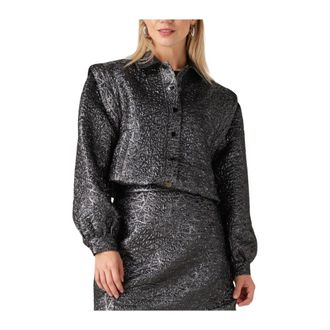 Notre-V Jassen, Dames, Zwart, XS, Polyester, Nv-Gratia Blouse