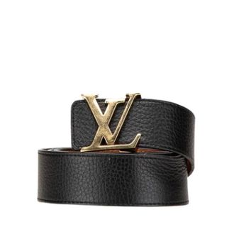 Louis Vuitton Pre-owned Leather Belt - female - Louis Vuitton Vintage - Vintage Belts - Black - ONE SIZE - Pre-owned