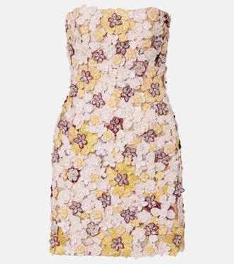 Costarellos Sirra embellished corset dress