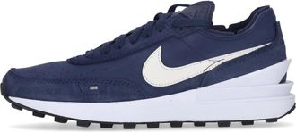 Nike Leather Waffle One Sneaker - Heren - Hardloopschoenen - Blauw - 38 1/2 EU - Leer - Fitness
