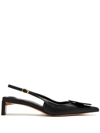 Jacquemus Black Slingback Heels