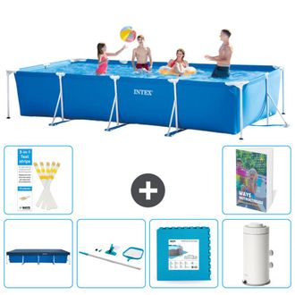 Intex Piscina Con Estructura Rectangular - 450x220x84 Cm - 7-piezas S17