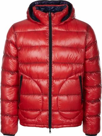 Herno Omkeerbaar gewatteerd jack - Heren - Jassen - Rood - Maat: XL Zijde