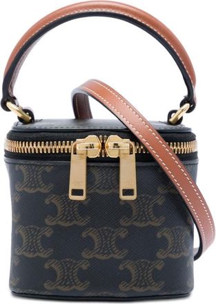 Celine Pre-owned Celine Mini Triomphe Coated Canvas Vanity Case Ladies OFGCP4W9N0C6P9UE