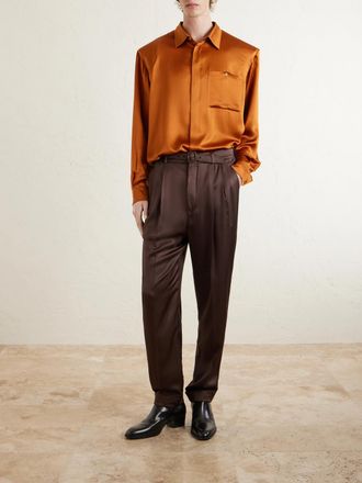 Saint Laurent Silk-Satin Shirt