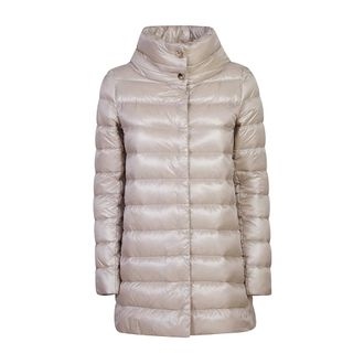Herno Dames, Mantels, Beige, Maat: 2XL Polyamide