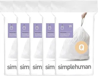 Simplehuman Code Q Custom Fit Liners with Quick Dispense Packs in 100 Liners at Nordstrom, Size Refill