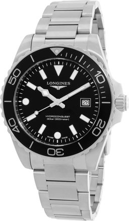 Longines Hydroconquest Quartz Black Dial Mens Watch L37694566