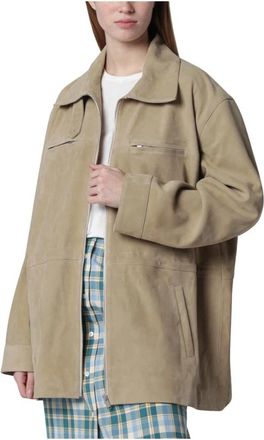 Halfboy Kasia Jacket - Dames - Zomerjassen - Beige - XS - Leer - Jassen