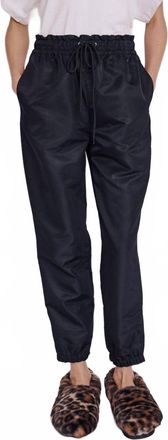 BERENICE Patty Straight Drawstring Pants In Black