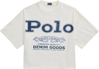 Polo Ralph Lauren logo cotton T-shirt - women - Cotton - S - White