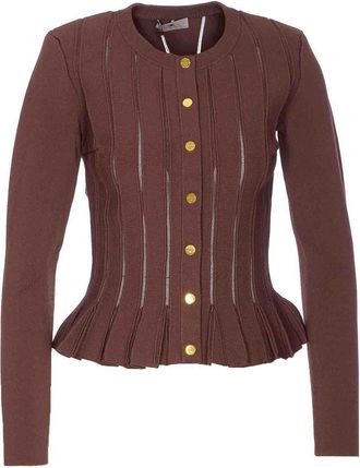 Elisabetta Franchi Brown Knitted Sweater