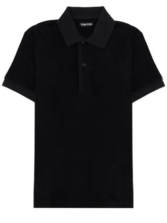 Tom Ford Black Shirt Collar Polo