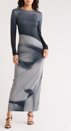 Desigual Woman Long Sleeve Maxi Dress in Black at Nordstrom Rack, Size X-Small