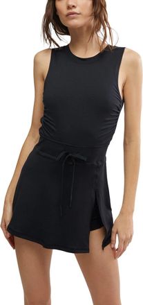 Free People Easy Does It Mini Dress Womens Black Stretch Performance KFC1015
