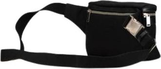 Saint Laurent Pre-owned Canvas Fanny Pack - Heren - Vintage Heuptassen - Zwart - ONE Size - Leer - Vintage