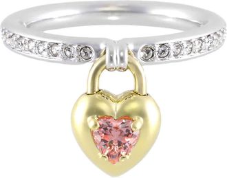 Swarovski Idyllia Motif Mixed Cuts Heart Ring, Size 52