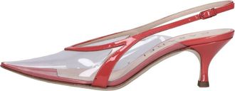 Casadei Cristal Slingback Pump - Dames - Pumps - Rood - 37 EU - Leer - Schoenen