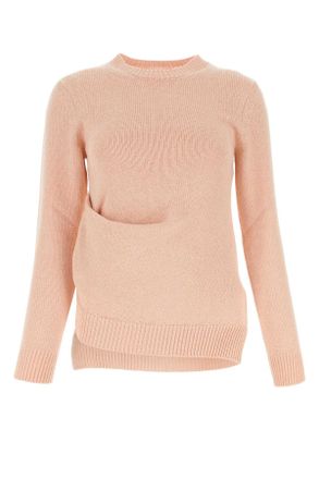 Jil Sander Light Pink Cotton Blend Sweater