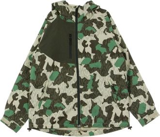 HUF Camo Shell Jacket - Heren - Zomerjassen - Veelkleurig - S - Polyester - Jassen